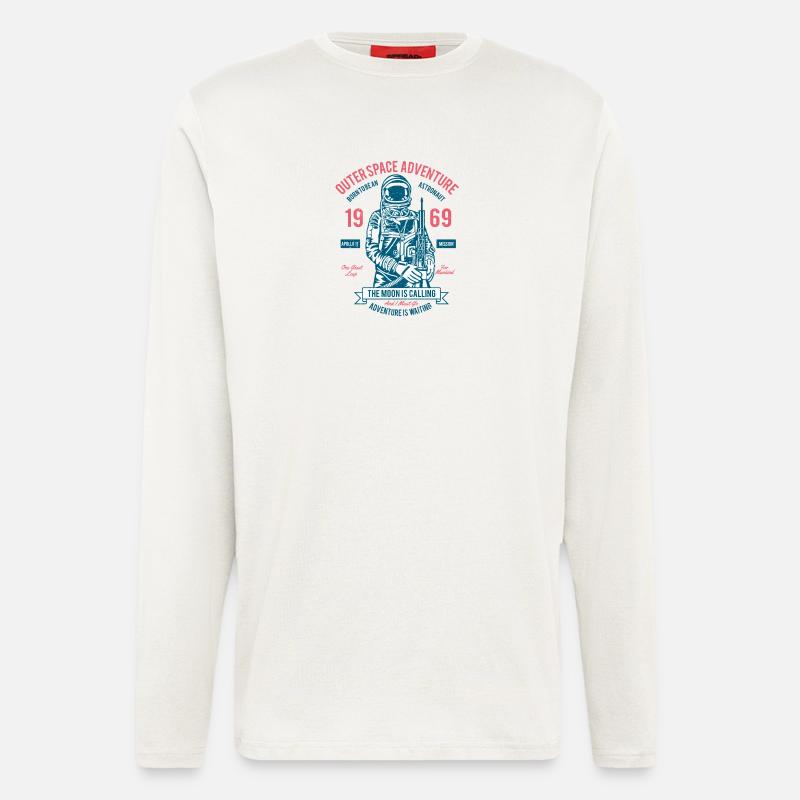 Outerspace Adventure 69 - Langarmshirt - made by SPREAD  - OFF WHITE