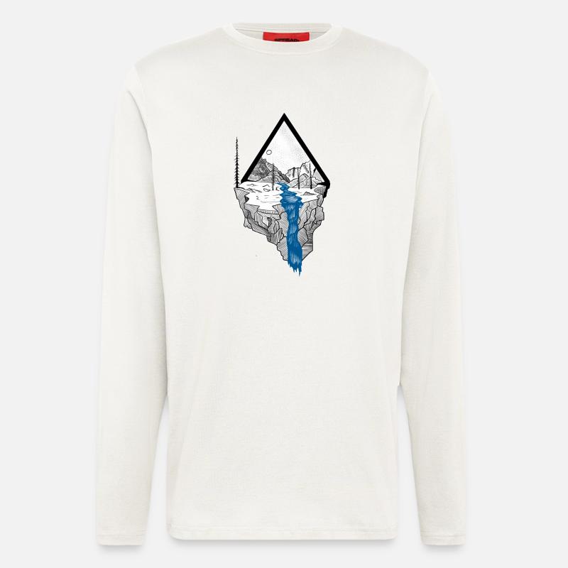 Berglandschaft - Langarmshirt - made by SPREAD  - OFF WHITE