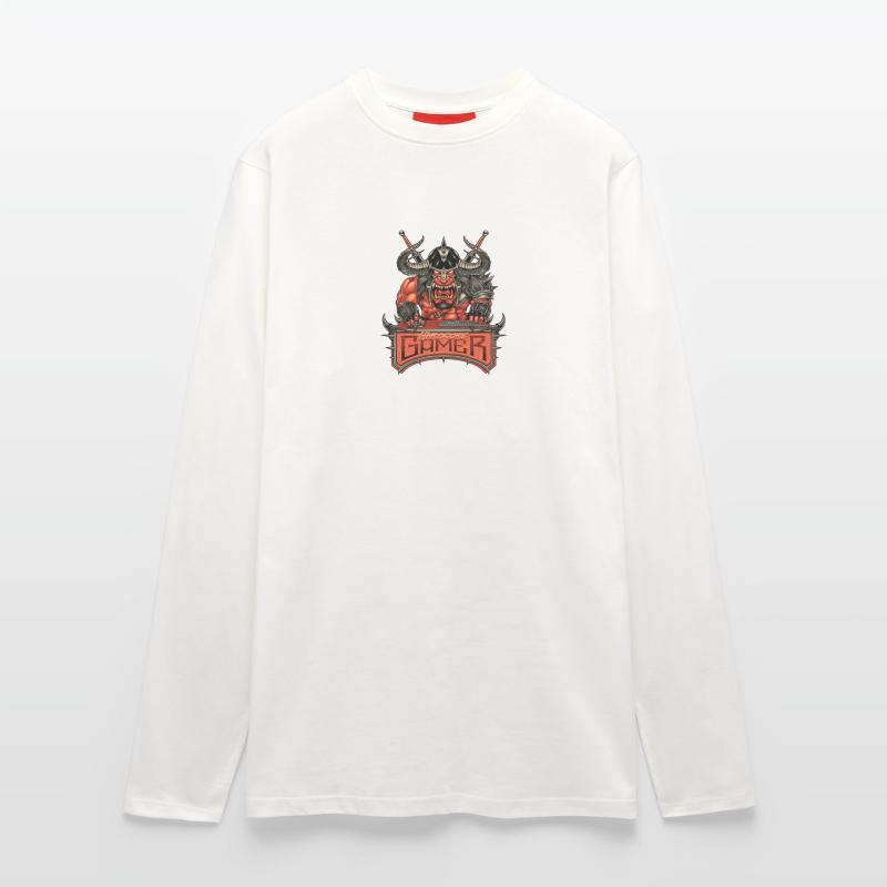 Nerd Gamer Designs MOAB Sword Devil Dämon Fighter Langarmshirt - made by SPREAD 