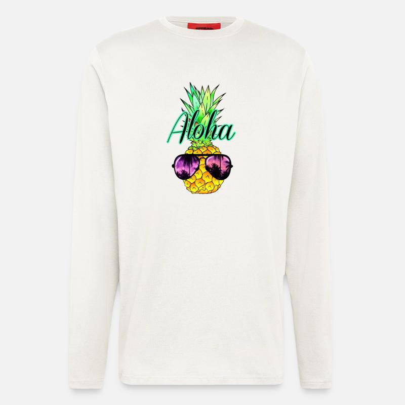 Pineapple Aloha - Longsleeve - made by SPREAD  - OFF WHITE