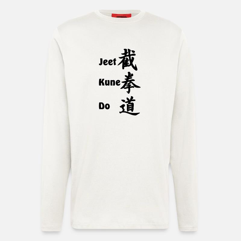 Jeet kun do Bruce Lee - Langarmshirt - made by SPREAD  - OFF WHITE