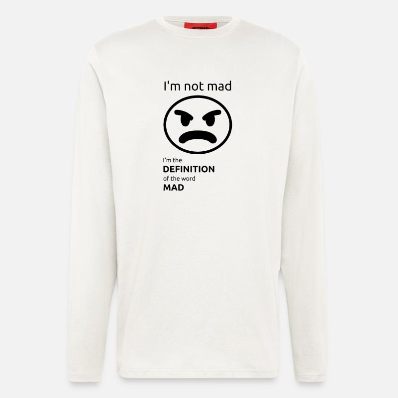 Ich bin nicht sauer - Langarmshirt - made by SPREAD  - OFF WHITE