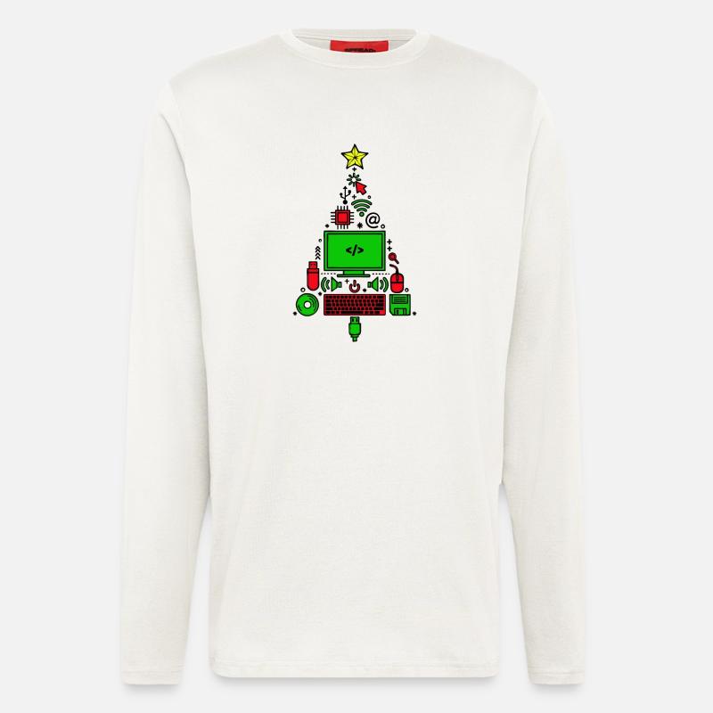 Code Computer Code Debug Skripting Programmierer - Langarmshirt - made by SPREAD  - OFF WHITE