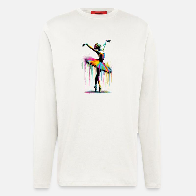 Ballet dancer with tutu - Longsleeve - made by SPREAD  - OFF WHITE