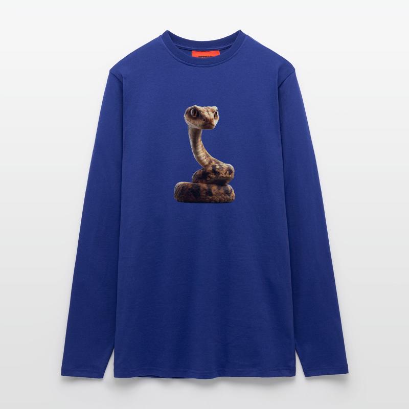 serpent, python, cobra, serpent à sonnettes, serpents Manches longues bio décontracté fabriqué en UE