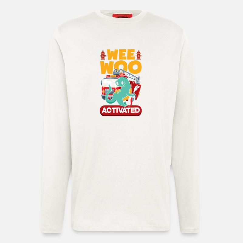 Wee Woo Squad Fire Tiny Firefighter - Longsleeve - made by SPREAD - OFF WHITE