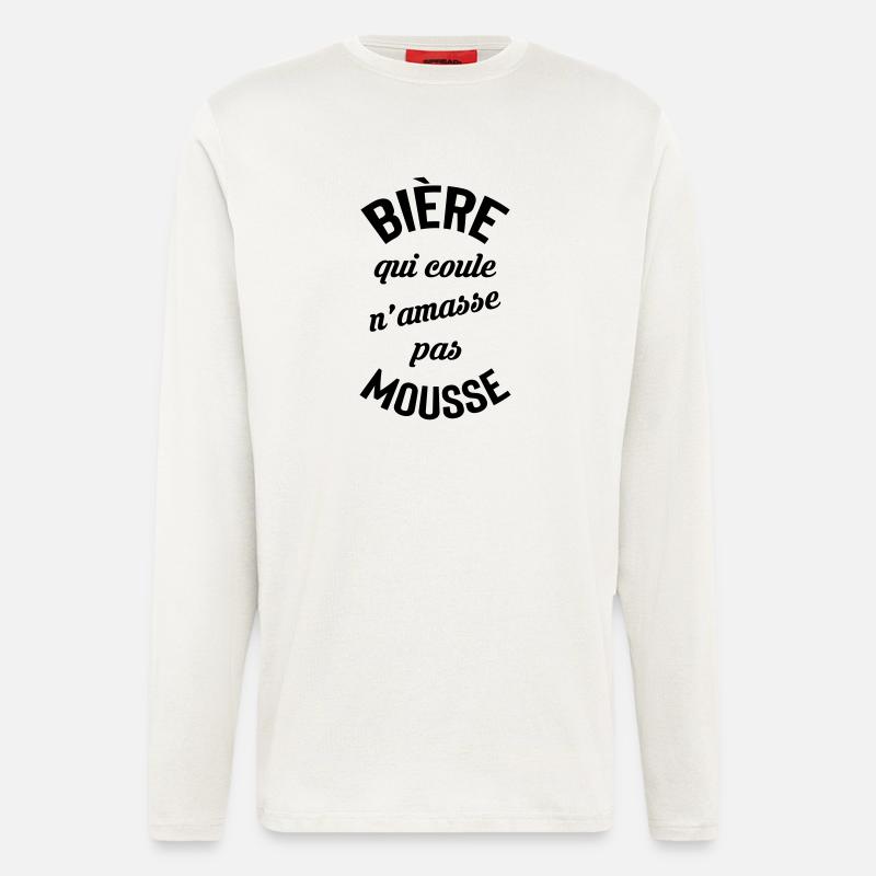 Rolling beer doesn't build foam - Longsleeve - made by SPREAD  - OFF WHITE