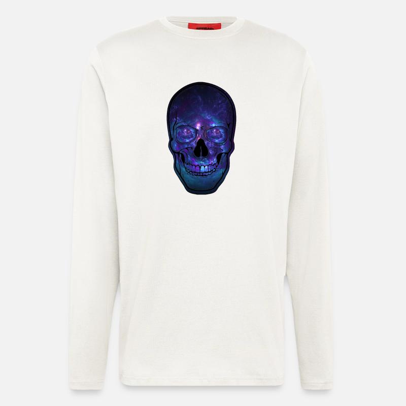Galactic Skull Nebula - Longsleeve - made by SPREAD  - OFF WHITE
