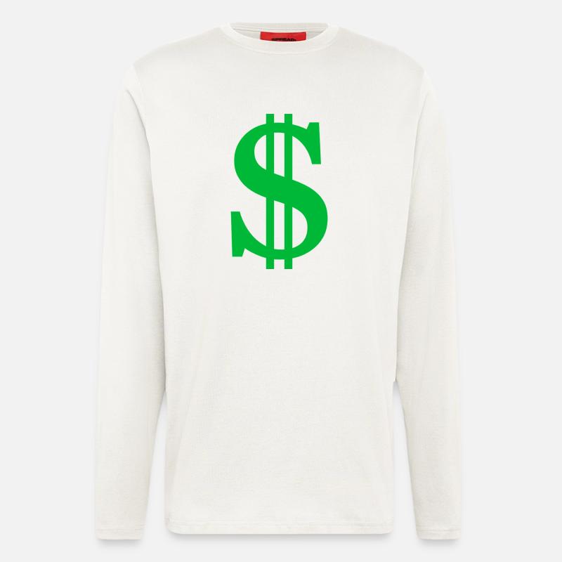 Dollar Sign - Longsleeve - made by SPREAD - OFF WHITE