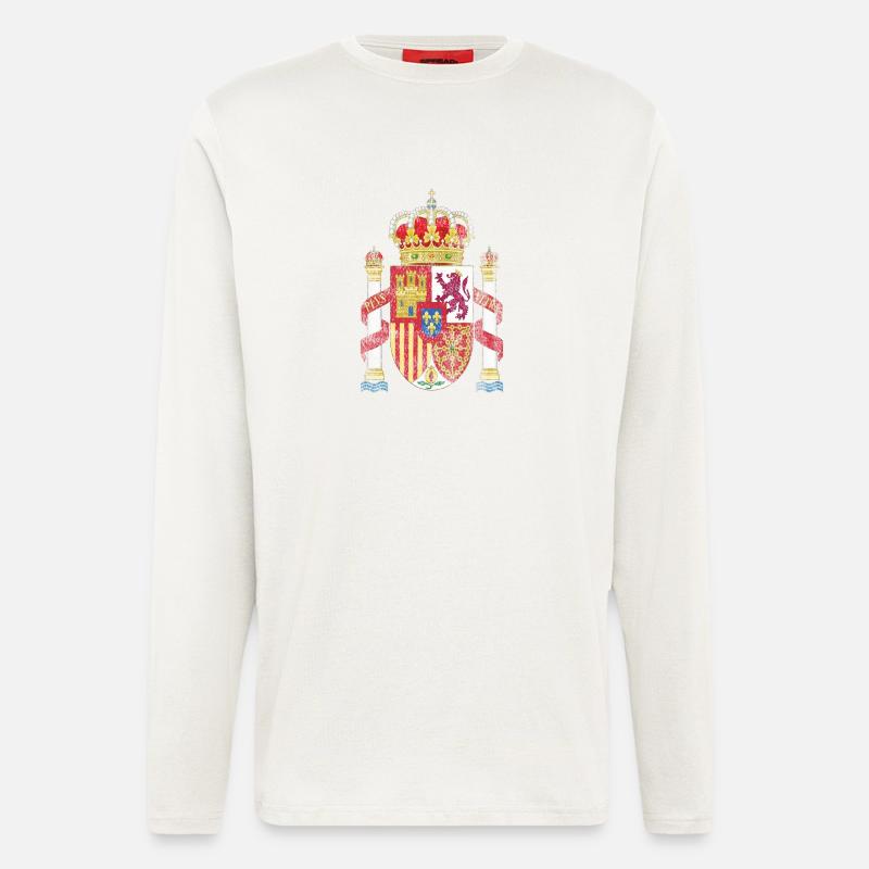 Spanisch-Wappen Spanien Symbol - Langarmshirt - made by SPREAD  - OFF WHITE