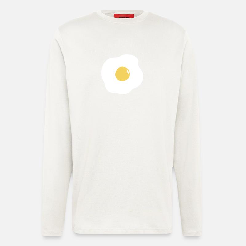 egg fried - Longsleeve - made by SPREAD  - OFF WHITE