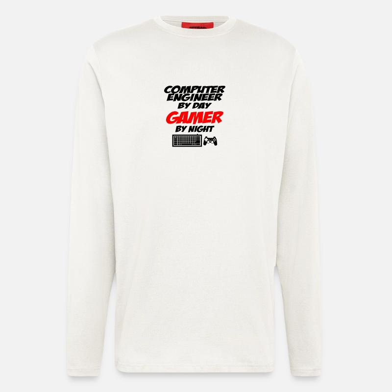 Computer engineer gamer - Longsleeve - made by SPREAD  - OFF WHITE