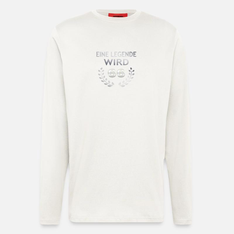 Eine Legende wird 66 - Langarmshirt - made by SPREAD  - OFF WHITE