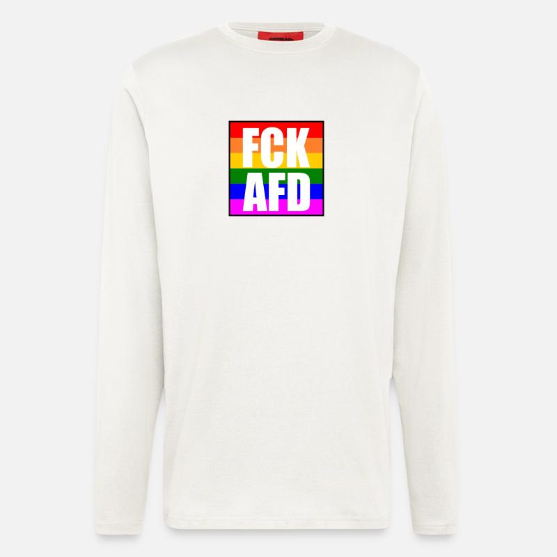 Fck afd - Langarmshirt - made by SPREAD  - OFF WHITE