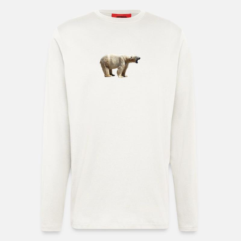 polar bear north pole north pole alaska11 - Longsleeve - made by SPREAD  - OFF WHITE