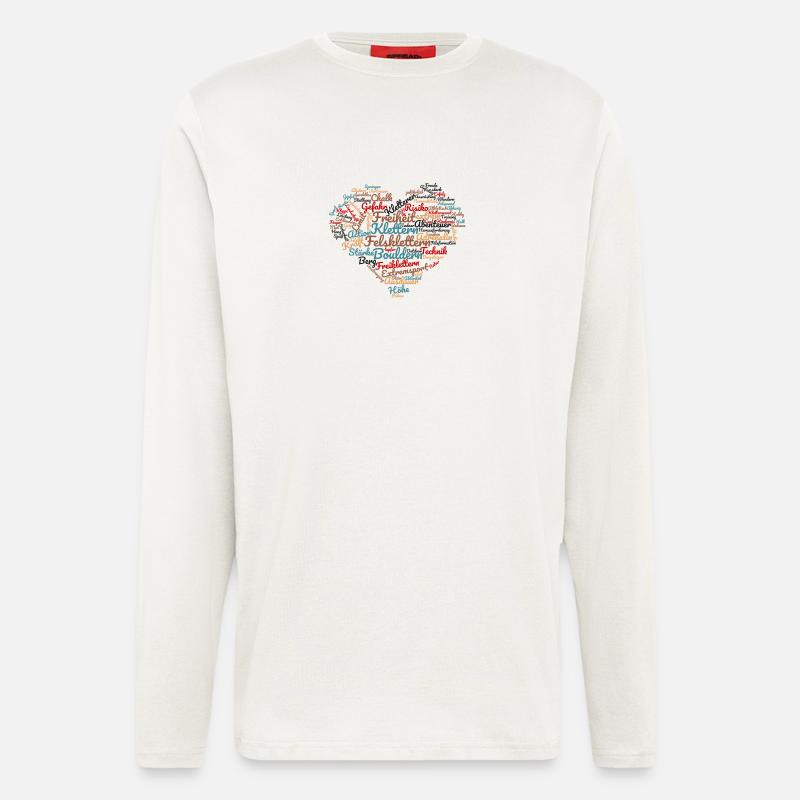 Ich liebe Klettern - Langarmshirt - made by SPREAD  - OFF WHITE