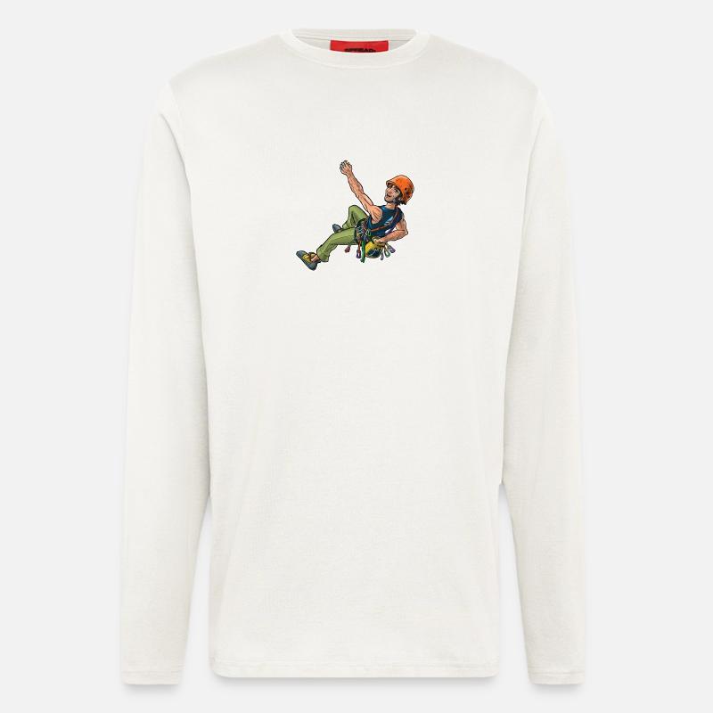 Kletterer (Sportkletterer) 2 - Langarmshirt - made by SPREAD  - OFF WHITE