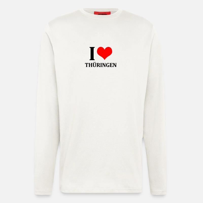 I Love Thueringen - Langarmshirt - made by SPREAD  - OFF WHITE