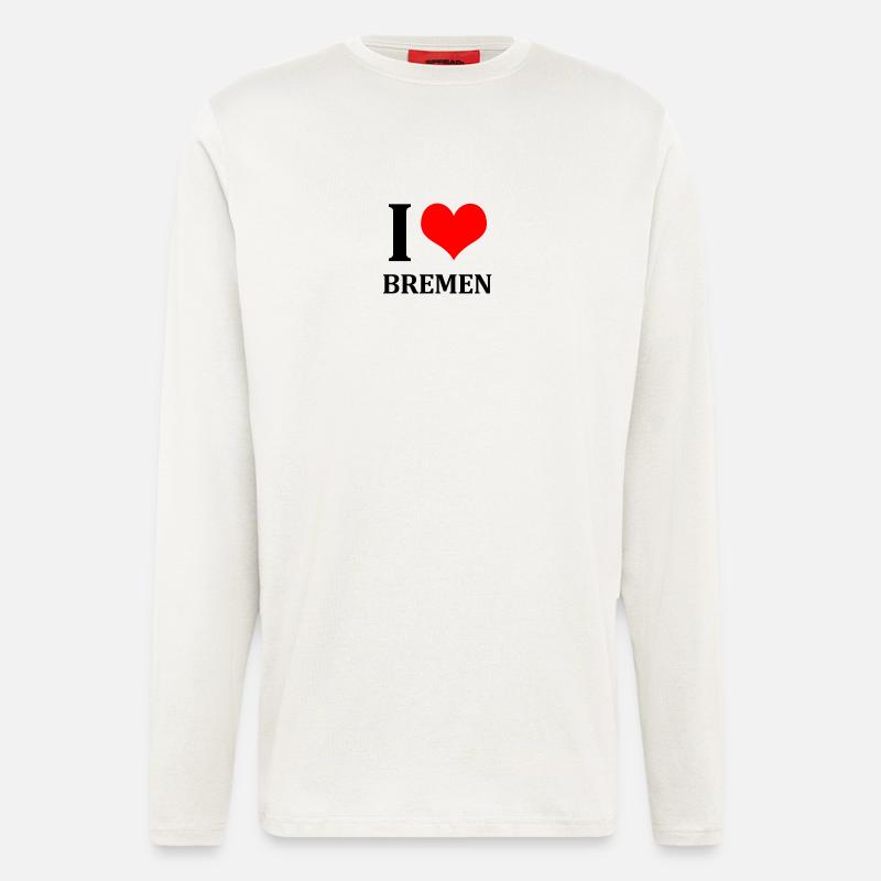 I Love Bremen - Langarmshirt - made by SPREAD  - OFF WHITE