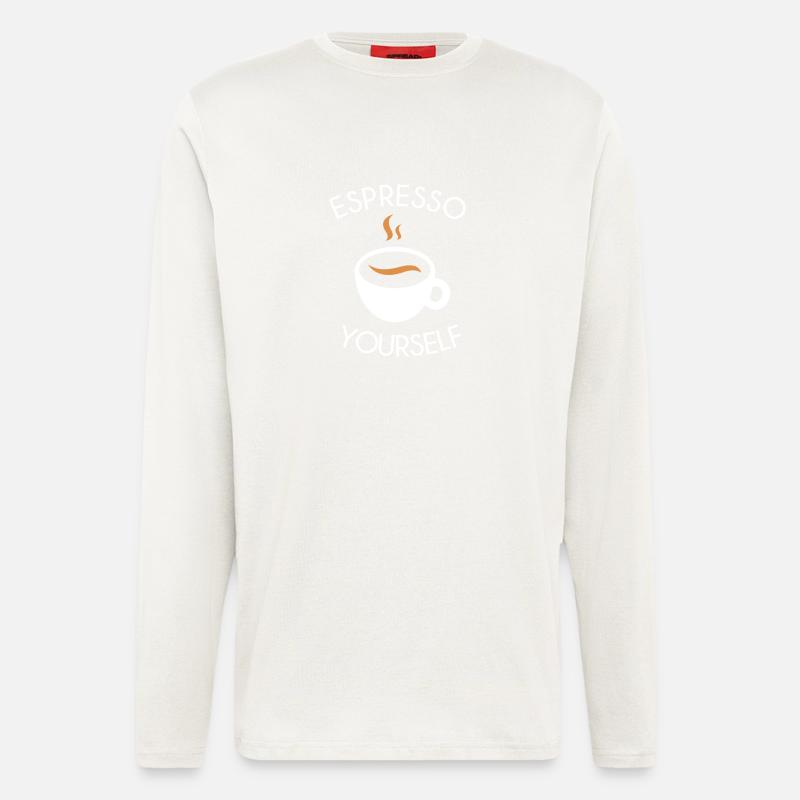 Espresso yourself - Langarmshirt - made by SPREAD  - OFF WHITE