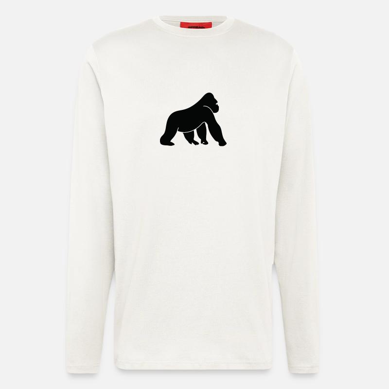 A Wild Gorilla - Longsleeve - made by SPREAD  - OFF WHITE