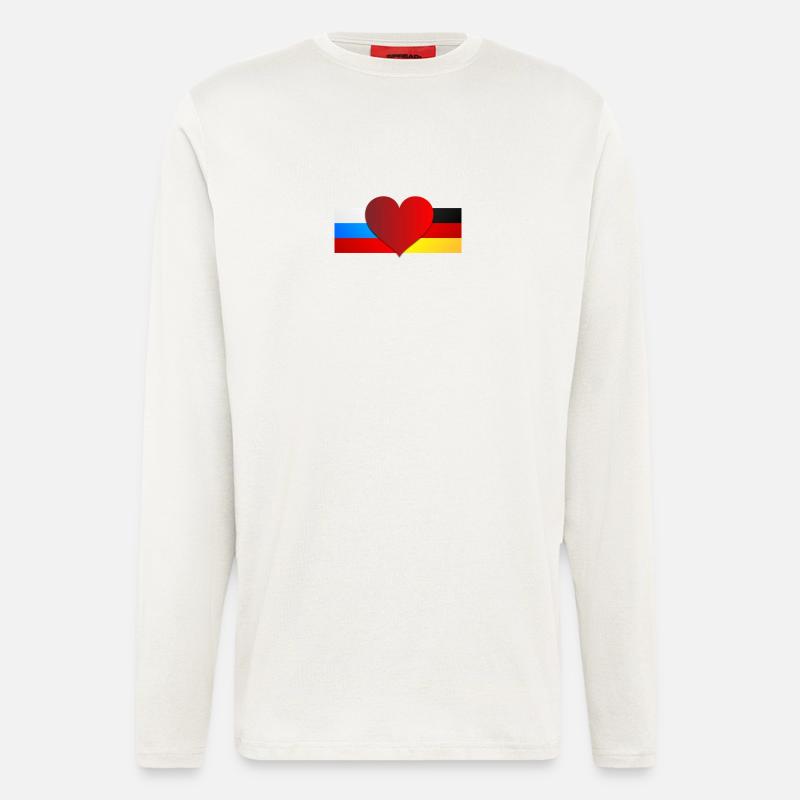Russia & Germany - Longsleeve - made by SPREAD  - OFF WHITE