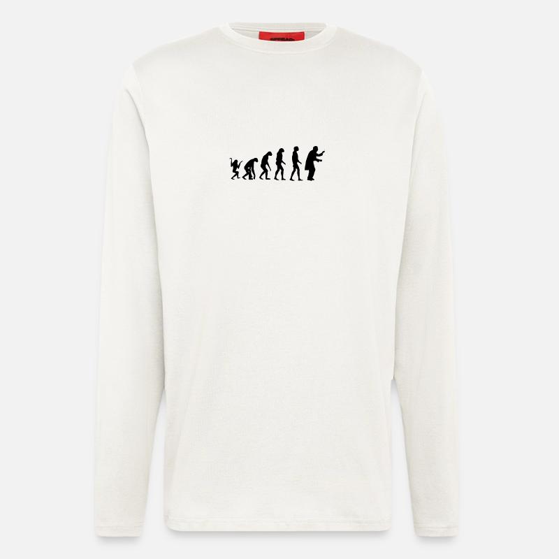 Evolution Dirigent - Langarmshirt - made by SPREAD  - OFF WHITE