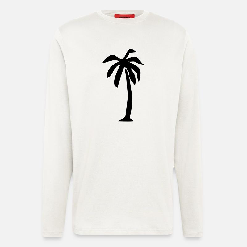 Palme - Langarmshirt - made by SPREAD - OFF WHITE