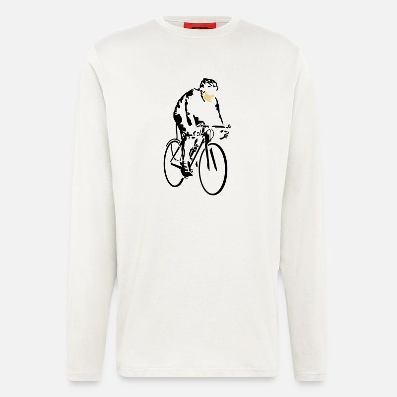 radfahrer_042013_a_2c - Longsleeve - made by SPREAD  - OFF WHITE