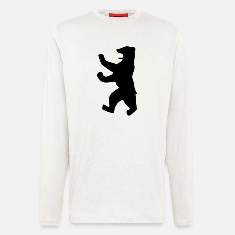 Berliner Bär - Langarmshirt - made by SPREAD  - OFF WHITE