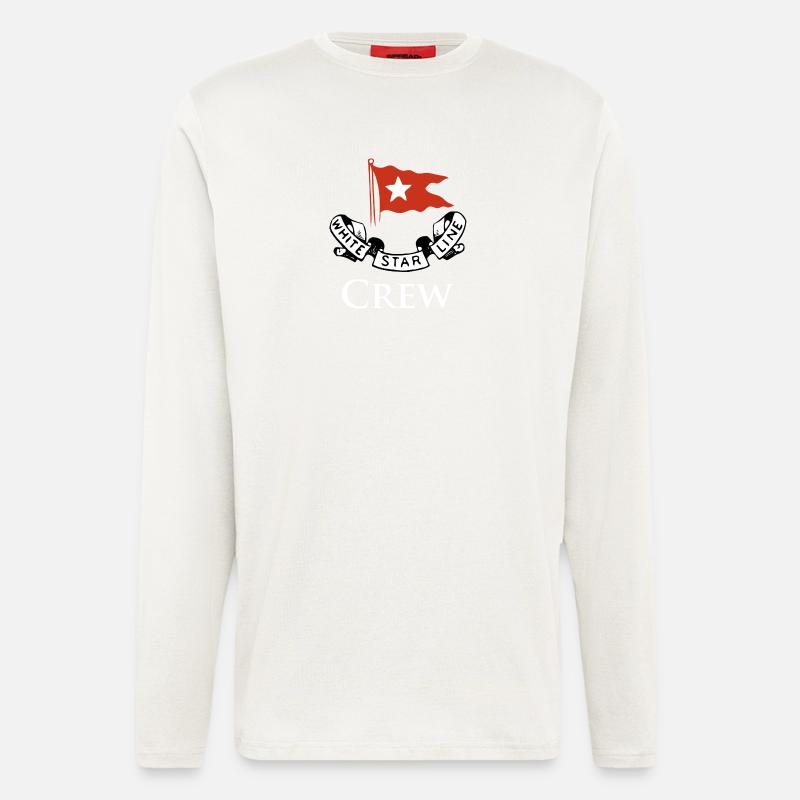 hinten2017 titanesque - Manches longues bio décontracté fabriqué en UE - OFF WHITE