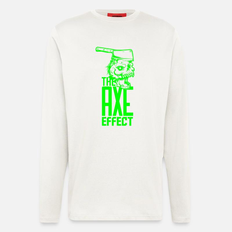 Skull mit Axt - Langarmshirt - made by SPREAD  - OFF WHITE
