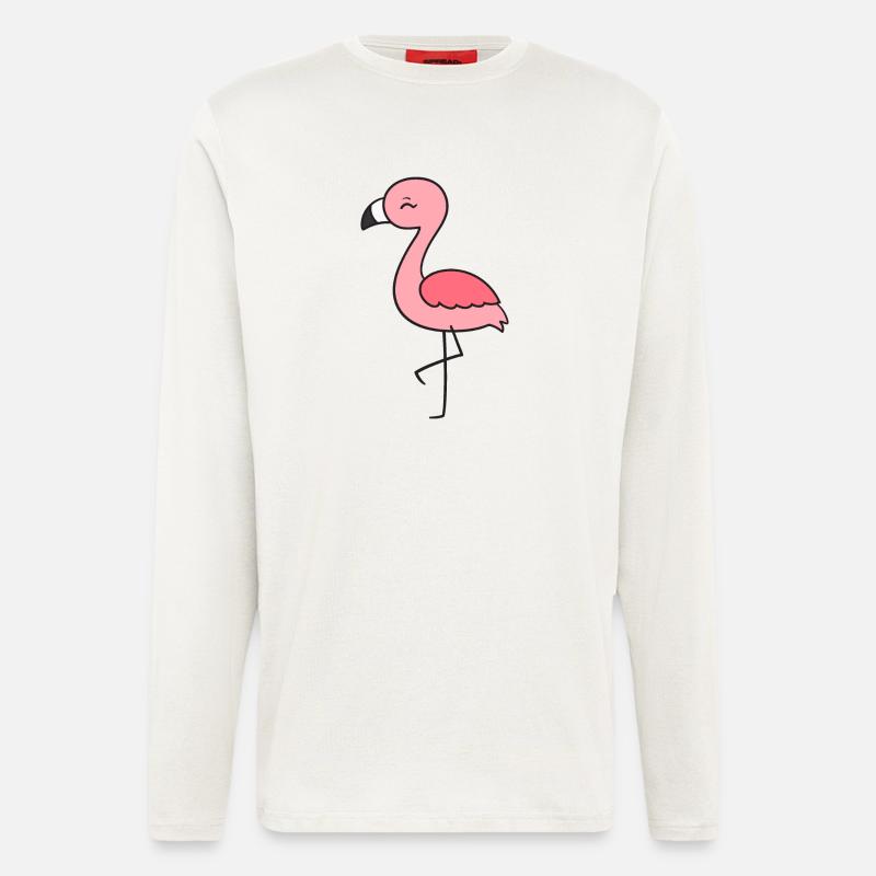 Flamingo - Longsleeve - made by SPREAD  - OFF WHITE