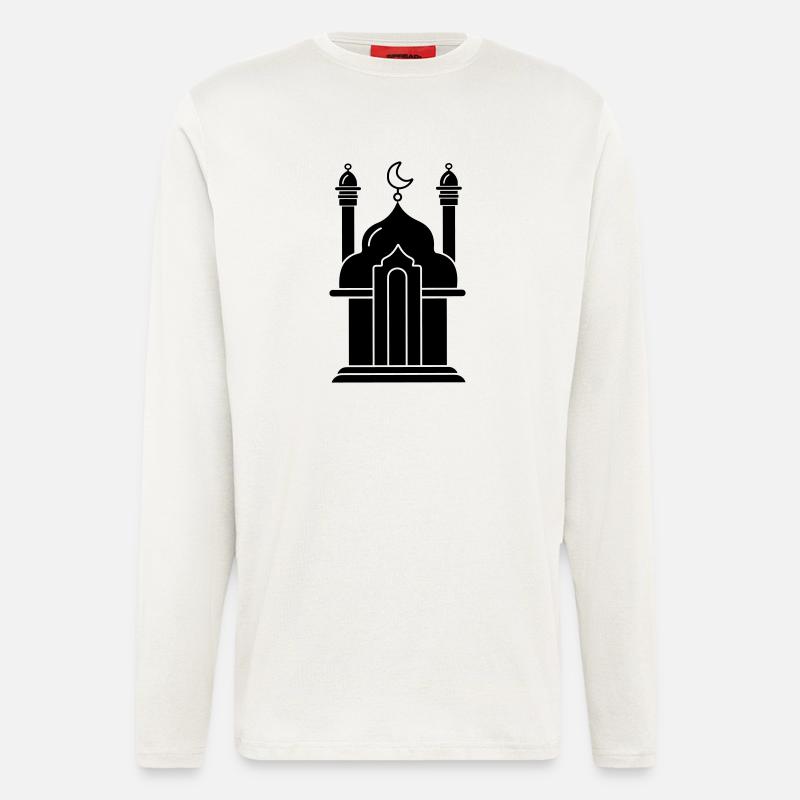 Moschee religiöses Bethaus 000 - Langarmshirt - made by SPREAD  - OFF WHITE