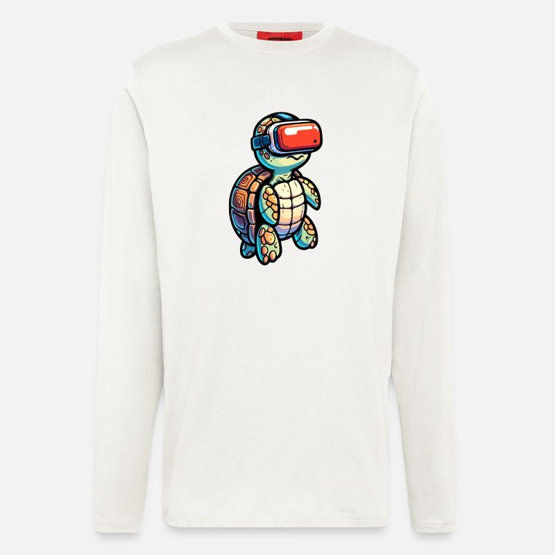 Virtual Shell: The VR Turtle - Longsleeve - made by SPREAD  - OFF WHITE