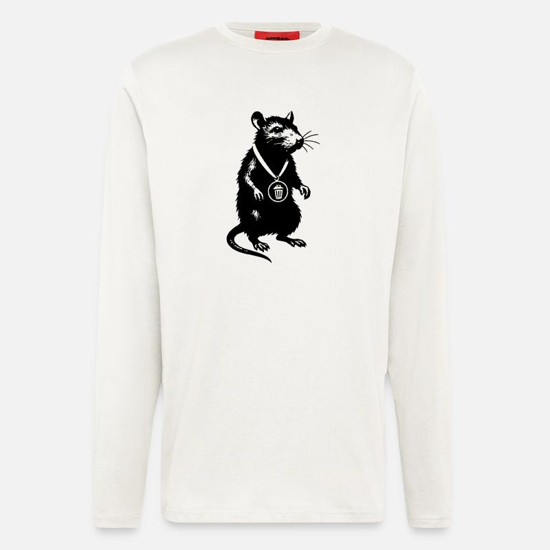 Bitte Design hochladen - Langarmshirt - made by SPREAD  - OFF WHITE
