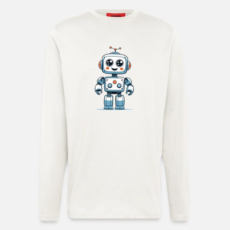 Small space robot - Longsleeve - made by SPREAD  - OFF WHITE