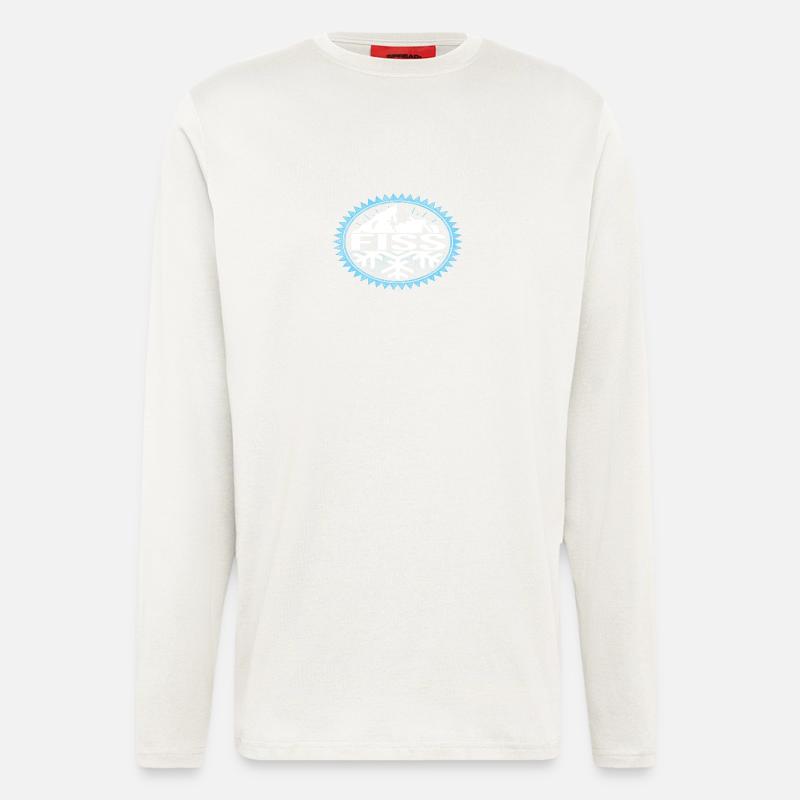 FISS Winter Berge - Langarmshirt - made by SPREAD  - OFF WHITE