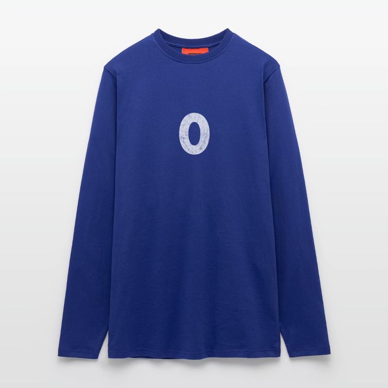 Zahl 0, Nummer 0, 0, Zero, Number Zero, Null Langarmshirt - made by SPREAD 