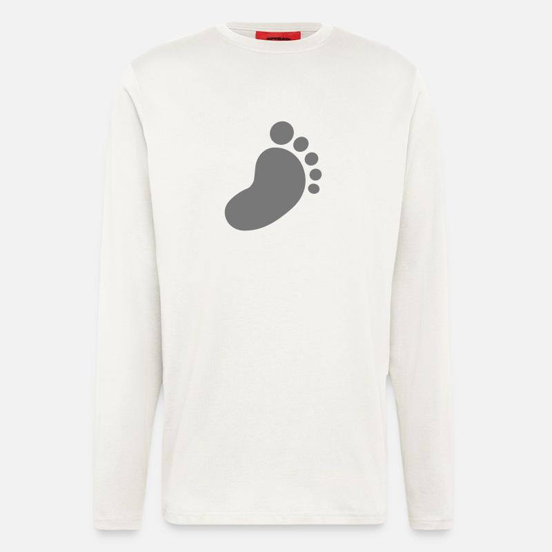 Fuß - Langarmshirt - made by SPREAD  - OFF WHITE