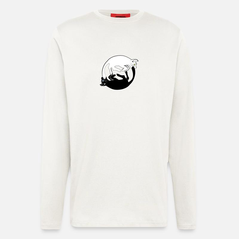 psychedelisch Katzen - Langarmshirt - made by SPREAD  - OFF WHITE