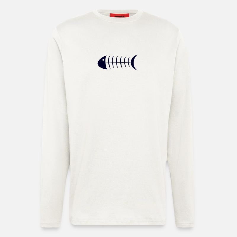 Fisch - Langarmshirt - made by SPREAD  - OFF WHITE