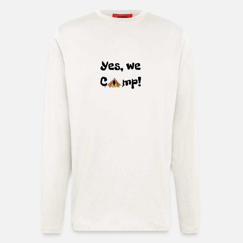 We camp 1 - Langarmshirt - made by SPREAD  - OFF WHITE