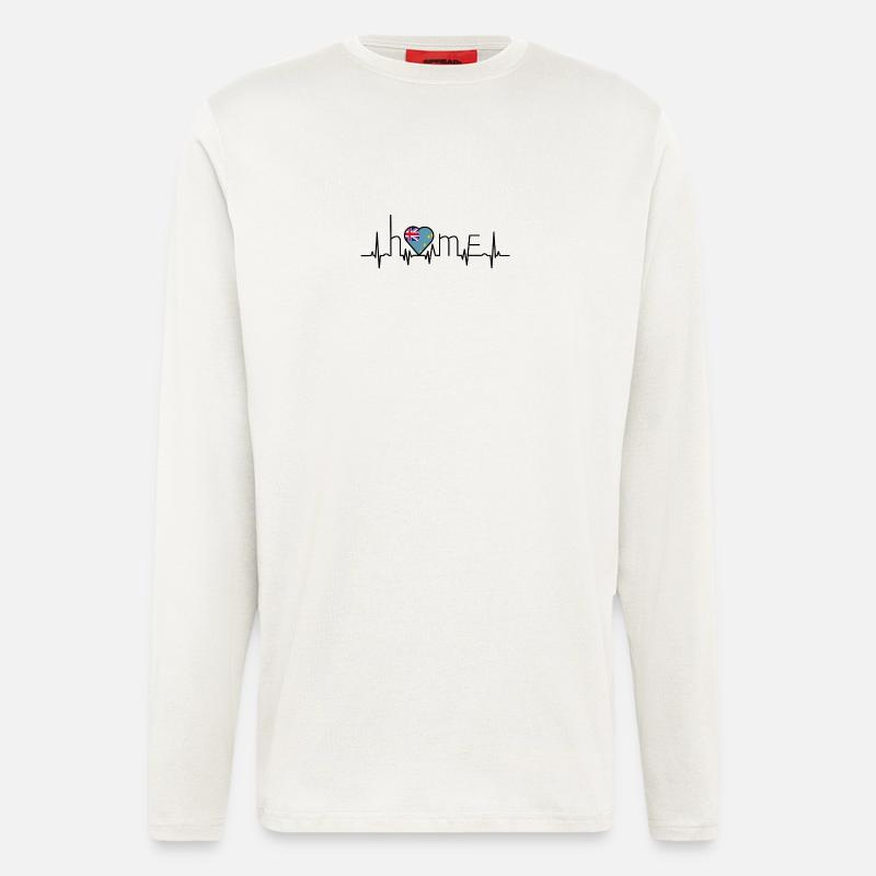 i love home Tuvalu - Langarmshirt - made by SPREAD  - OFF WHITE
