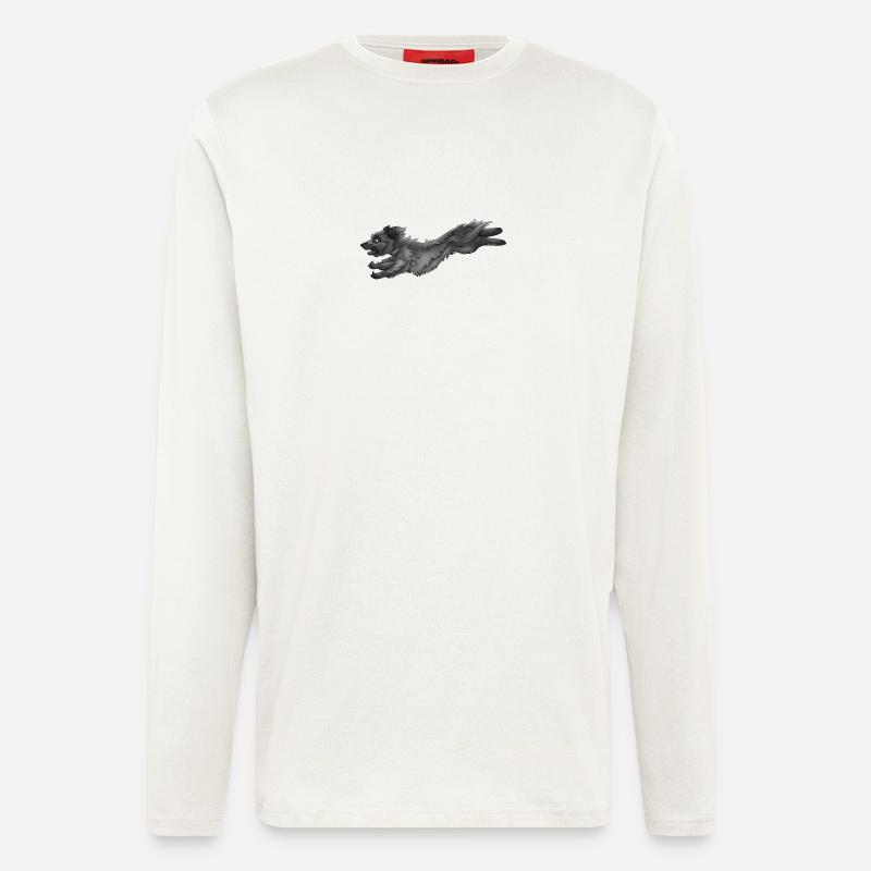 Berger grau Pyrénées 1 - Langarmshirt - made by SPREAD  - OFF WHITE