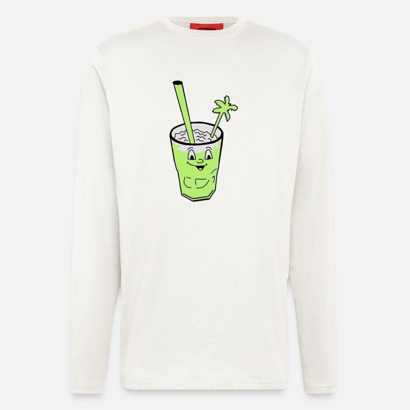 Freshmaker Cocktail Drink - Langarmshirt - made by SPREAD  - OFF WHITE