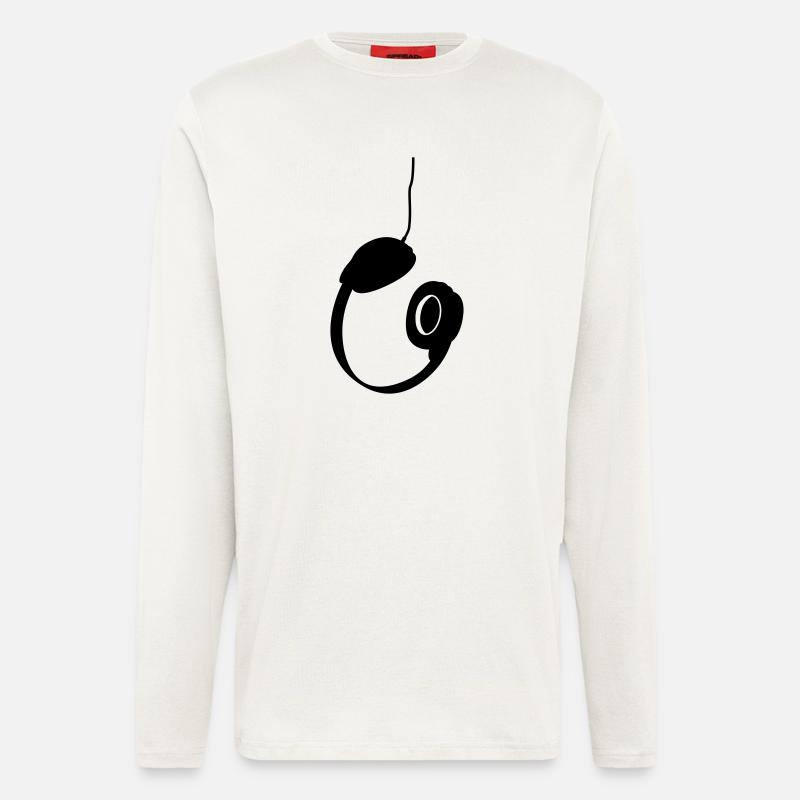 Kopfhörer - Langarmshirt - made by SPREAD  - OFF WHITE