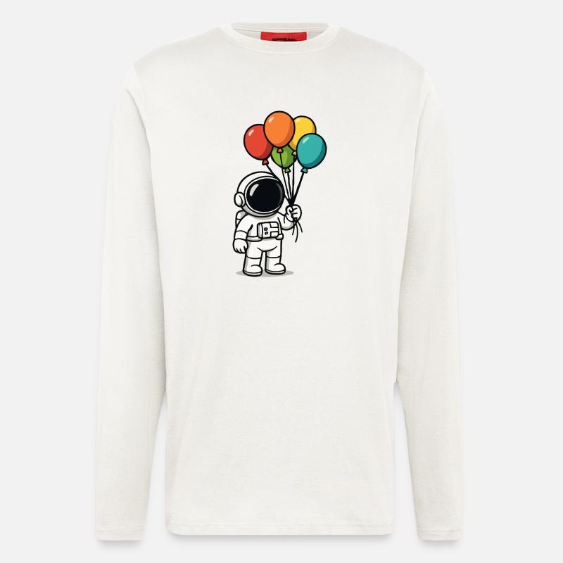 astronaut ballons - Langarmshirt - made by SPREAD - OFF WHITE