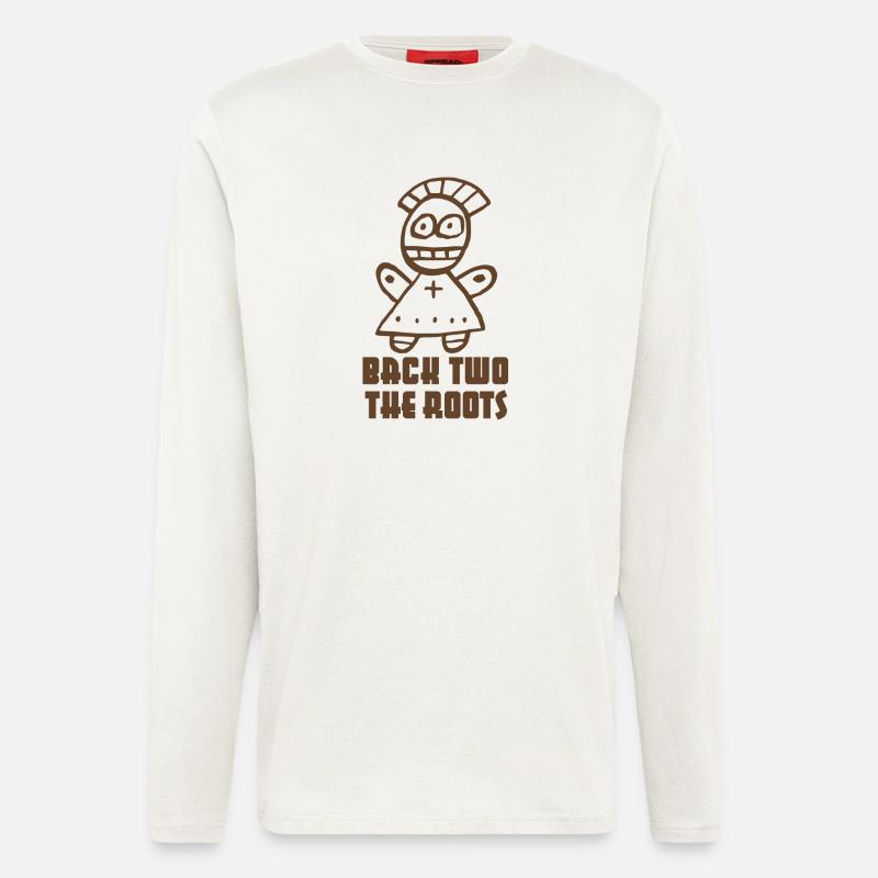 "Back two the Roots" Voodoo Puppe - Langarmshirt - made by SPREAD - OFF WHITE