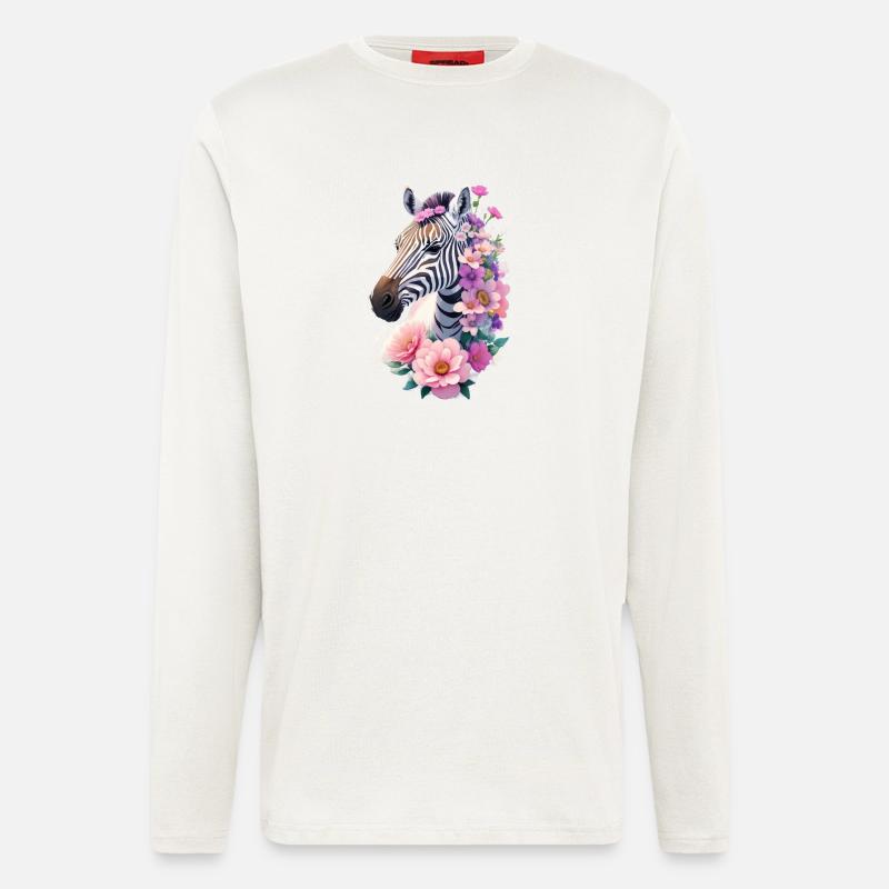 Zebra - Langarmshirt - made by SPREAD  - OFF WHITE
